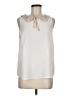 LC Lauren Conrad 100% Polyester Ivory Sleeveless Blouse Size M - photo 1