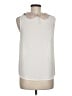 LC Lauren Conrad 100% Polyester Ivory Sleeveless Blouse Size M - photo 2