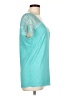 Pol Teal Short Sleeve Top Size L - photo 4