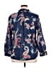 Talbots 100% Cotton Paisley Blue Long Sleeve Blouse Size 1X - photo 2