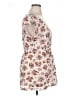 Vanity Ivory Short Sleeve Blouse Size XL - photo 4