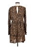 BP. 100% Rayon Animal Print Brown Casual Dress Size S - photo 2