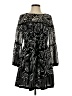 Laundry by Shelli Segal 100% Polyester Graphic Black Cocktail Dress Size 2 - photo 1