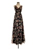 Embrace 100% Polyester Floral Black Casual Dress Size S - photo 1