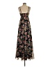 Embrace 100% Polyester Floral Black Casual Dress Size S - photo 2