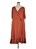 Torrid Polka Dots Brown Casual Dress Size 5X Plus (5) - photo 1
