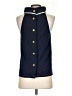 Sail to Sable Blue Sleeveless Blouse Size XS - photo 2