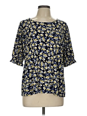 Anne Klein Short Sleeve Blouse (view 1)