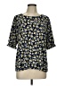 Anne Klein Blue Short Sleeve Blouse Size L - photo 1