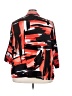 Lane Bryant Color Block Red 3/4 Sleeve Blouse Size 26 - photo 2