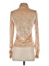 NILS Metallic Gold Long Sleeve Blouse Size S - photo 2