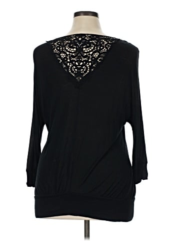 LC Lauren Conrad 3/4 Sleeve T-Shirt (view 2)
