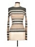 Theory Stripes Tan Turtleneck Sweater Size L - photo 1