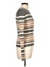 Theory Stripes Tan Turtleneck Sweater Size L - photo 4