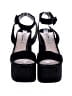 Miu Miu Black Velvet Platform Sandals Size EU 40 1/2 - photo 2