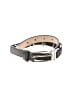 Perry Ellis 100% Leather Silver Leather Belt Size L - photo 1