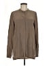 Vince. 100% Silk Brown Long Sleeve Silk Top Size 8 - photo 1