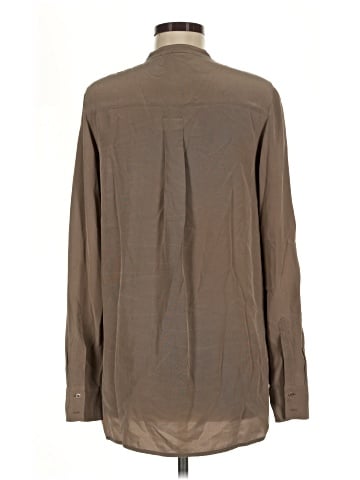 Vince. Long Sleeve Silk Top (view 2)