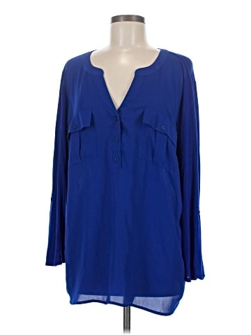 INC International Concepts Long Sleeve Blouse (view 1)
