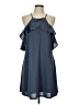Express Blue Casual Dress Size L - photo 1