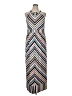 Roz & Ali Chevron-herringbone Silver Cocktail Dress Size XL - photo 1