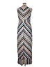 Roz & Ali Chevron-herringbone Silver Cocktail Dress Size XL - photo 2