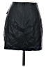 Express 100% Polyurethane Solid Black Faux Leather Skirt Size 00 - photo 2