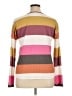 Allison Joy Color Block Stripes Pink Pullover Sweater Size XL - photo 2