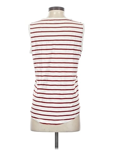 Madewell Whisper Cotton Crewneck Muscle Tank in Ashmore Stripe (view 2)