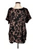 CAbi 100% Polyester Brown Short Sleeve Blouse Size L - photo 1