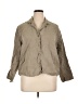 Zara Tan 3/4 Sleeve Button-Down Shirt Size XL - photo 1