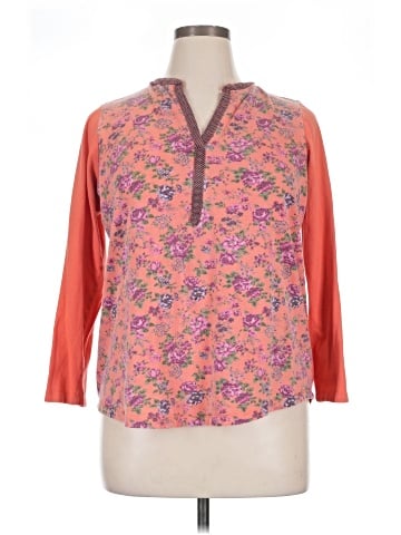 Woman Within Long Sleeve Henley (view 1)