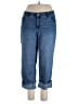 d.jeans Solid Blue Jeans Size 16W - photo 1
