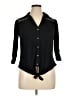 Bongo Black 3/4 Sleeve Blouse Size 1X - photo 1