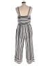 Speechless Stripes Gray Jumpsuit Size L - photo 2