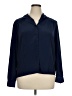 Worthington 100% Polyester Blue Long Sleeve Blouse Size 16 - photo 1