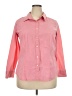 Talbots Color Block Pink 3/4 Sleeve Button-Down Shirt Size 20 - photo 1