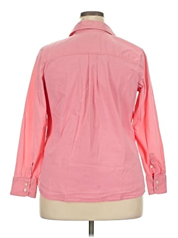 Talbots 3/4 Sleeve Button-Down Shirt (view 2)