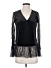 Ro & De Black Long Sleeve Blouse Size S - photo 1