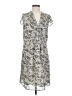 H&M 100% Polyester Print Gray Casual Dress Size S - photo 1