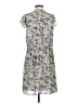 H&M 100% Polyester Print Gray Casual Dress Size S - photo 2