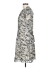 H&M 100% Polyester Print Gray Casual Dress Size S - photo 5