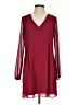 BCBGeneration 100% Polyester Solid Burgundy Casual Dress Size XS - photo 1