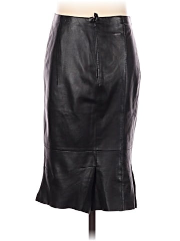 AKRIS for Bergdorf Goodman Faux Leather Skirt (view 2)
