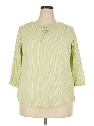 Woman Within 3/4 Sleeve Blouse (view 1)
