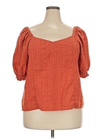 a.n.a. A New Approach Short Sleeve Blouse (view 1)