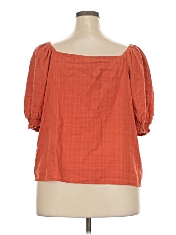 a.n.a. A New Approach Short Sleeve Blouse (view 2)