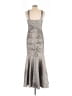 R&M Richards Metallic Silver Cocktail Dress Size 12 - photo 2