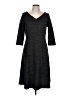 SLNY Solid Gray Casual Dress Size 10 - photo 1