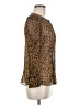 J.Crew Collection Animal Print Brown Long Sleeve Blouse Size 6 - photo 4